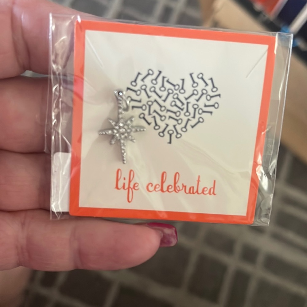 Keep Collective North Star Pave Silver hand from necklace